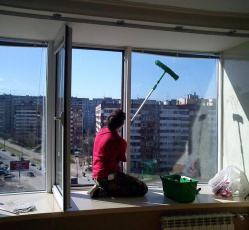 Мытье окон в однокомнатной квартире Сланцы